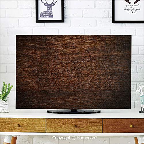Homenon Wooden Indoor POP TV dust Cover,Cover Type 65 inch LCD TV 3D