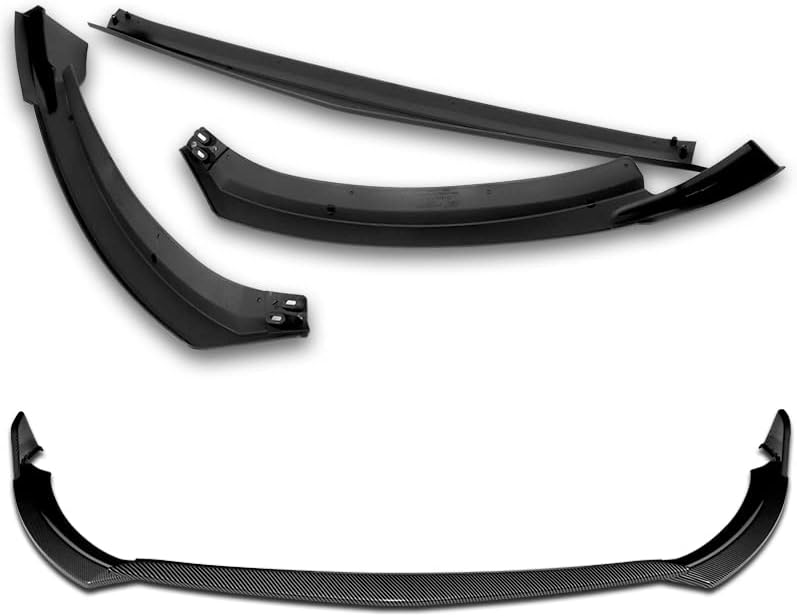 Front Bumper Spoiler Lip fit for Compatible with 2022-2024 Toyota GR86 ST-Style Carbon Look Front Bumper Spoiler Splitter Lip