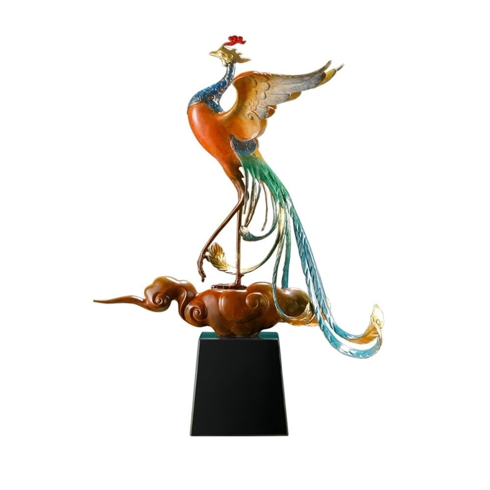 QINGGANG-0224 Desktop Decorations Creative Mythical Bird Ornaments Living Room Entrance Crafts Office Feng Shui Decoration