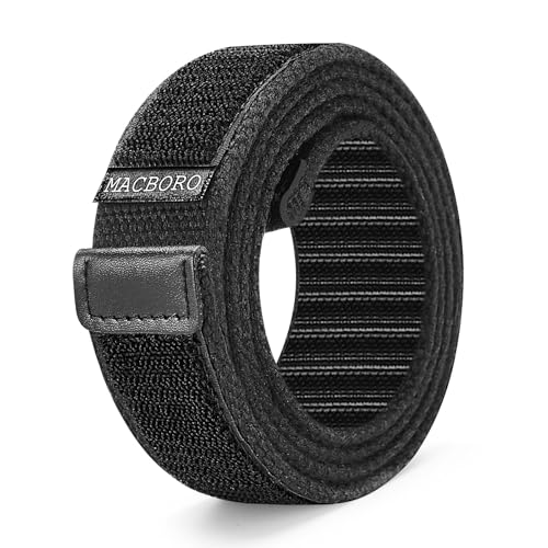 Nickel Free Non-Metal Tsa Approved Hypoallergenic No Scratch Without Buckle Belt Mechanic Nylon Belt 1.38