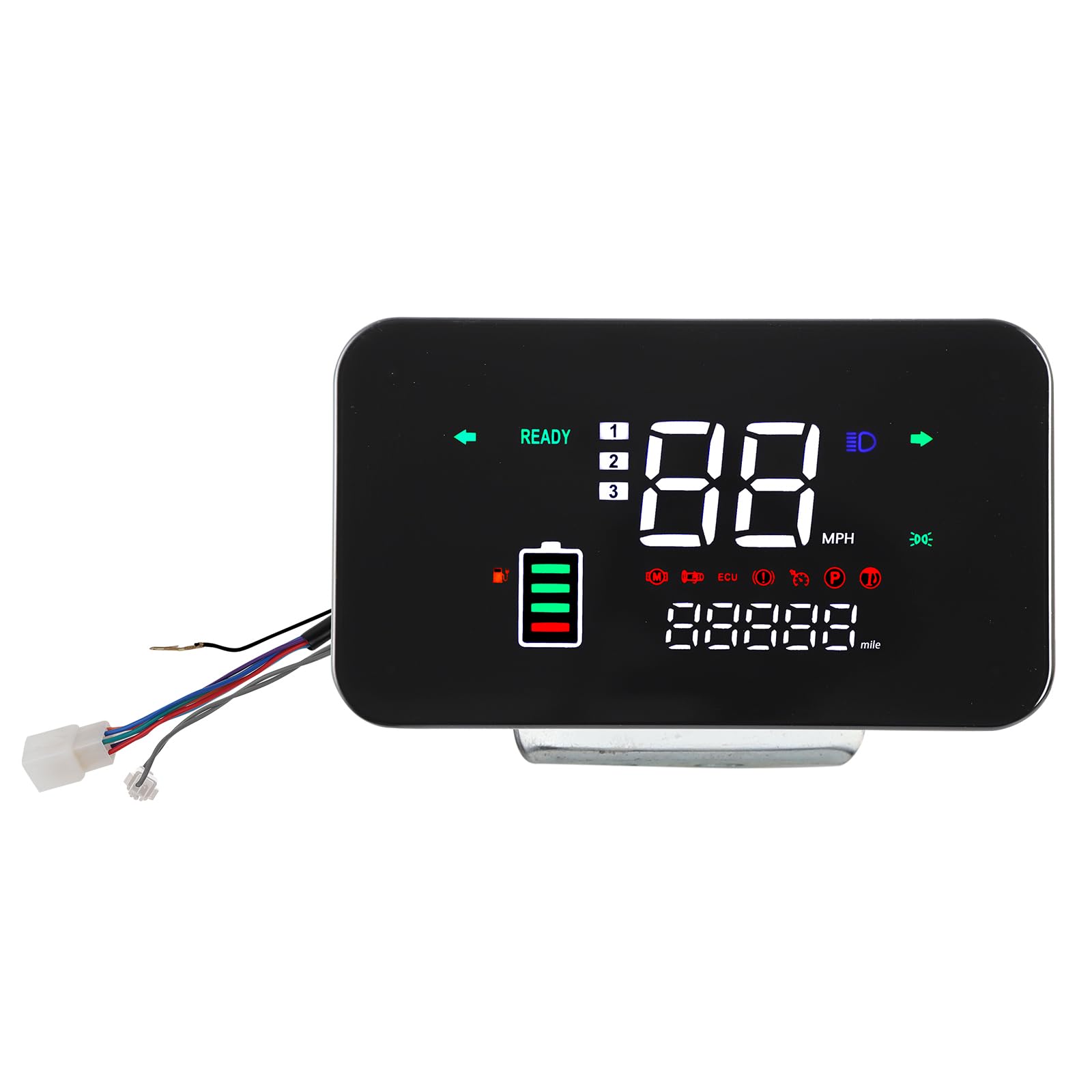 Minho 48V-72V Display Control Panel Digital Speedometer for Electric Scooter Bicycle E-Bike,Square Instrument