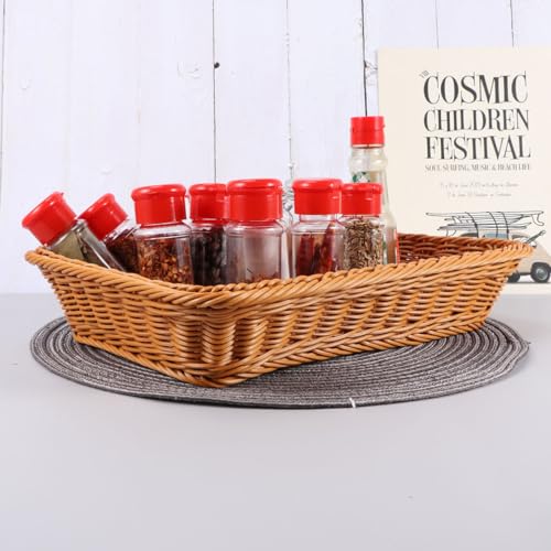 Cesta de PP rectangular FOMIYES caqui de 40x30cm lavable y perfecta para baño 4