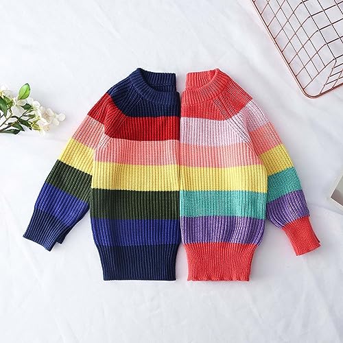 Toddler Boys Girls Clothes Knitted Colorful Sweater Coat Tops Kids Boys Girls Fall Winter Jacket for 1 to 6 Years2