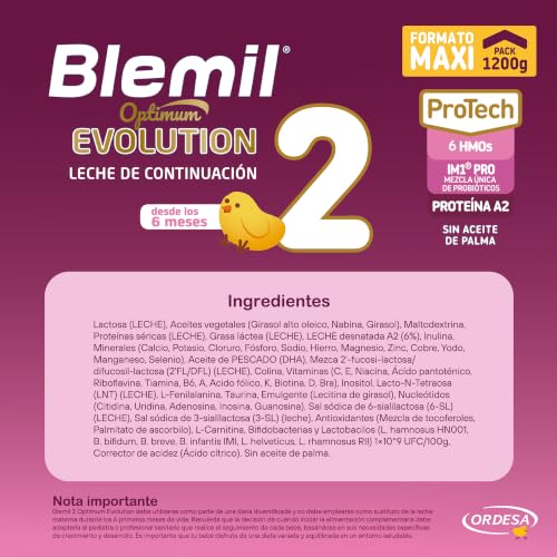 Miniatura 4 de Blemil 2 Optimum Evolution 1200g Leche De Continuación Desde 6 Meses