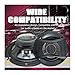 2PCS 6 Inch HiFi Car Coaxial Speaker 1300W (2 * 650W) Automotive Audio Subwoofer Music Stereo 12V Full Range Frequency Car Woofer