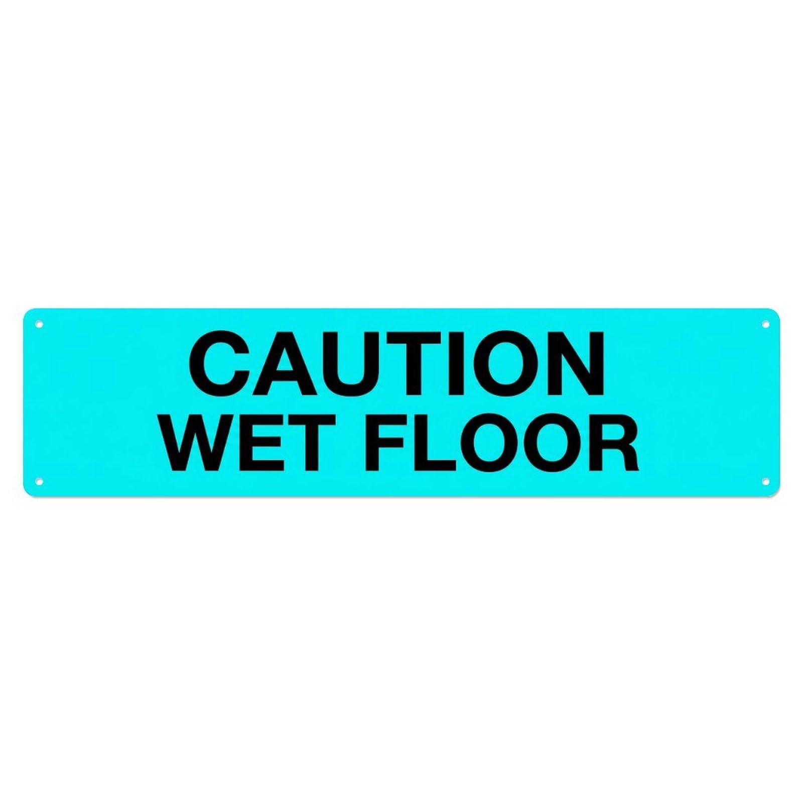 Caution Wet Floor Safety Metal Tin Sign