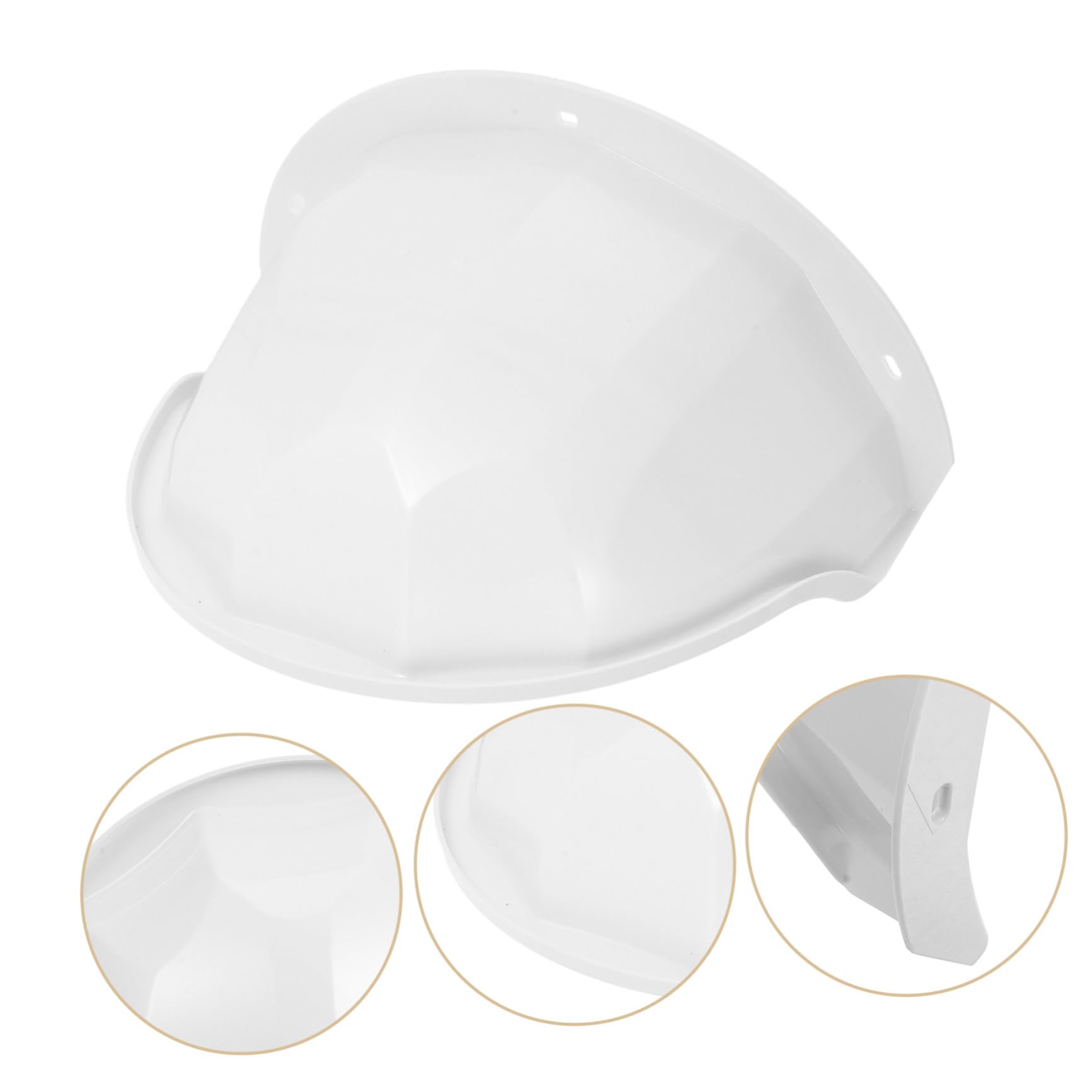 Funda Protectora para Cámara Exterior 4 Piezas Abs Blanco | Cubiertas para Techo, Uso en Café y Hogar, Protección contra Daños, Paquete de 4 Unidades