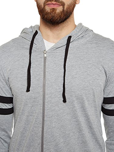 Image of Chill Winston Grey Color Zipper Cardigan for Men