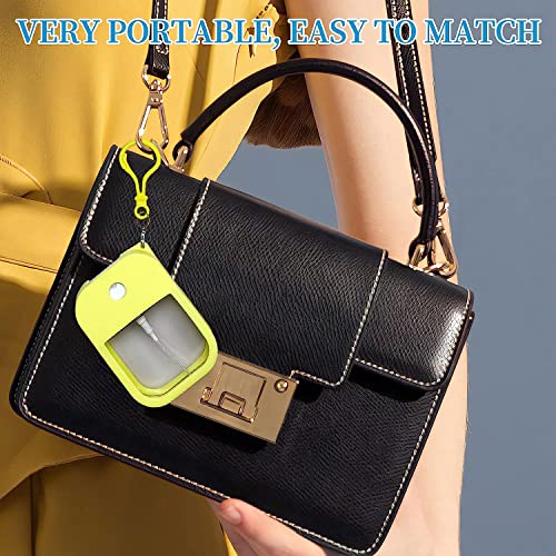 Image of House of Quirk 38ml Portable Card Spray Bottle - Refillable Perfume & Sanitizer Mist Sprayer with Hook (Set of 2, Multicolor)