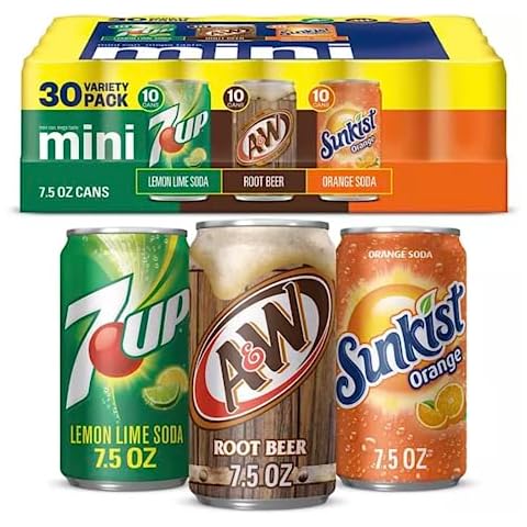 Valpa 7UP, A&W Root Beer and Sunkist Variety Pack (7.5 fl. oz., 30 pk.) Cover