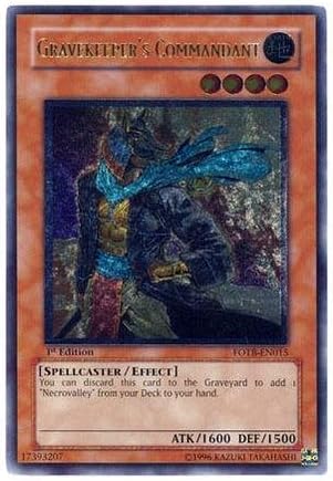 Yu-Gi-Oh! - Gravekeeper's Commandant (FOTB-EN015) - Force of The Breaker - 1st Edition - Ultimate Rare