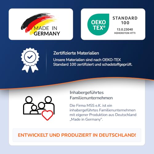 MSS e.K. Taschenfederkernmatratze Medic 90x200 x 20 cm 7-Zonen H4