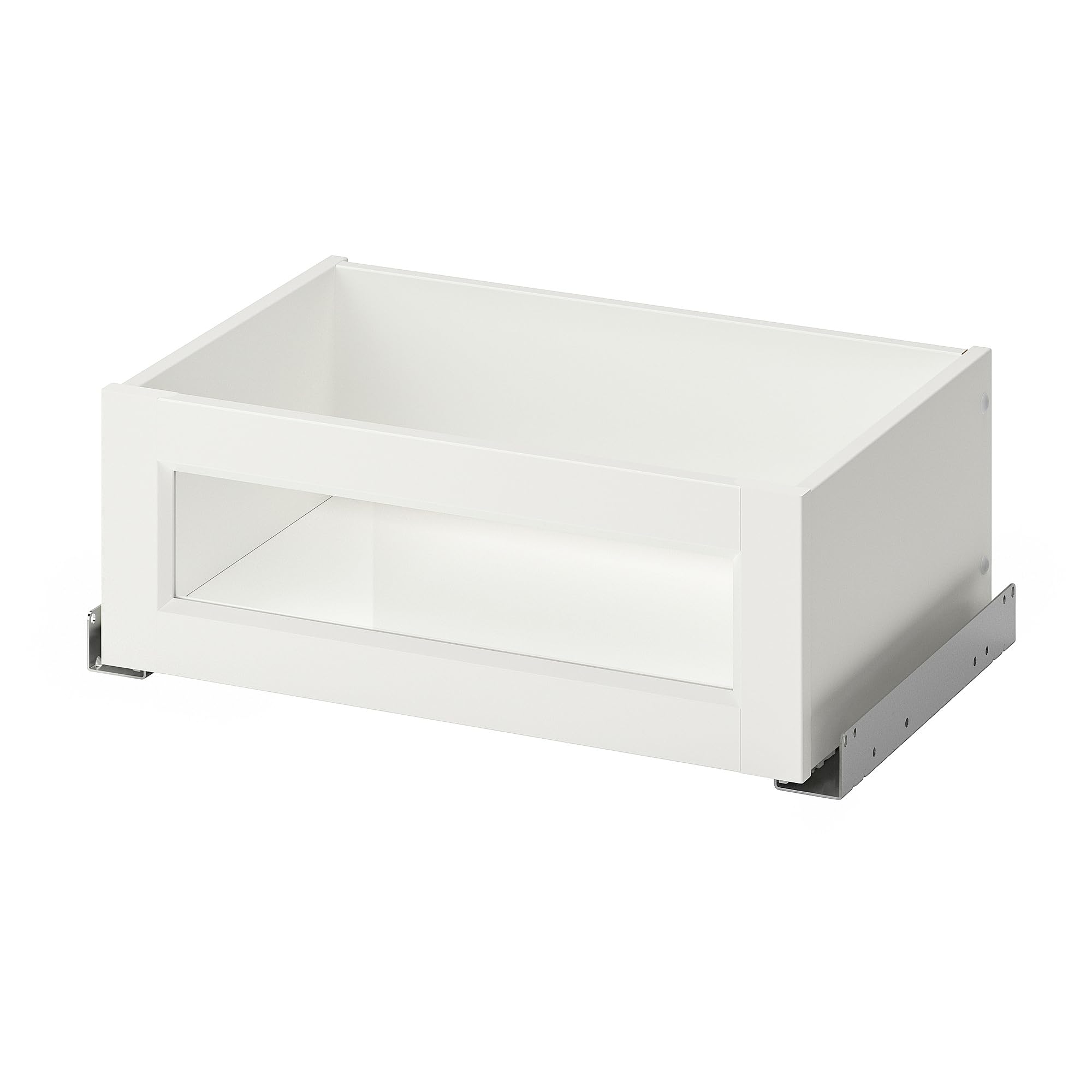 Tiroir KOMPLEMENT blanc 50x35 avec façade en verre pour armoire ProTuning