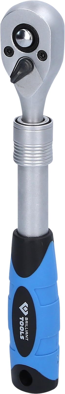 BRILLIANT TOOLS BT021996 Carraca reversible telescópica de 3/8" (220 - 320 mm) [Powered by KS TOOLS]