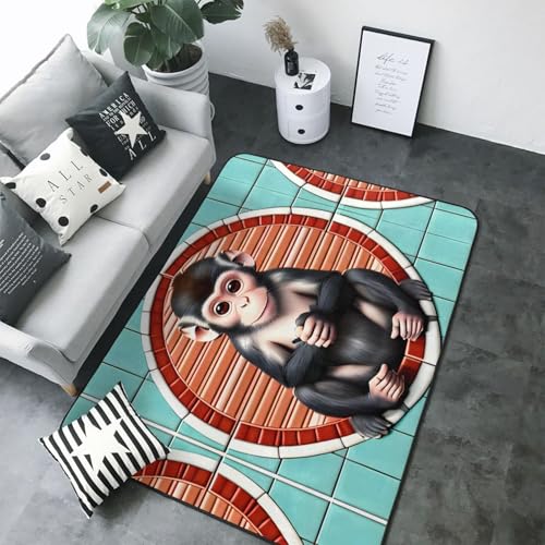 Tapis de sol flanelle doux The Silent Monkey grand format isolant - 5