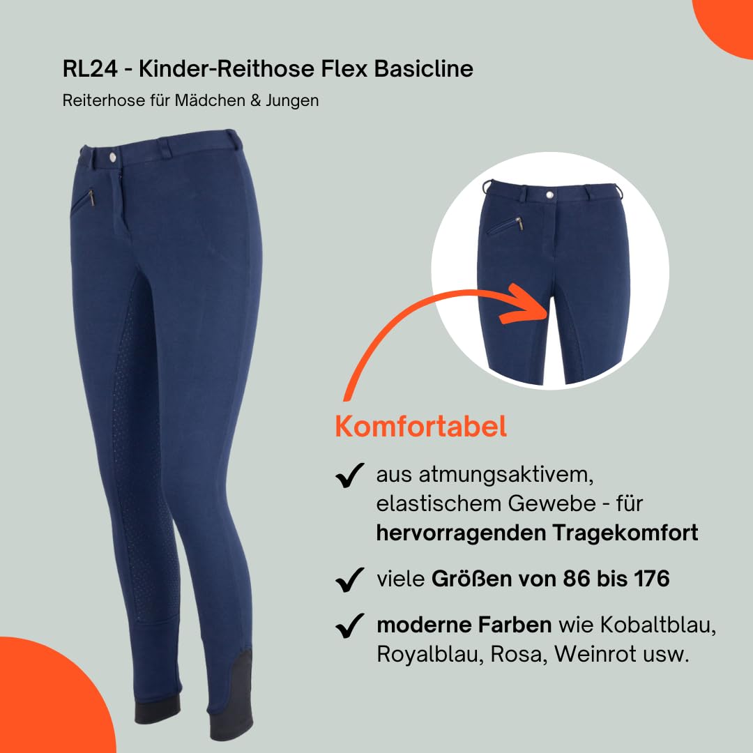 HKM Unisex – Babys Reithose Silikon Vollbesatz Flex Basicline