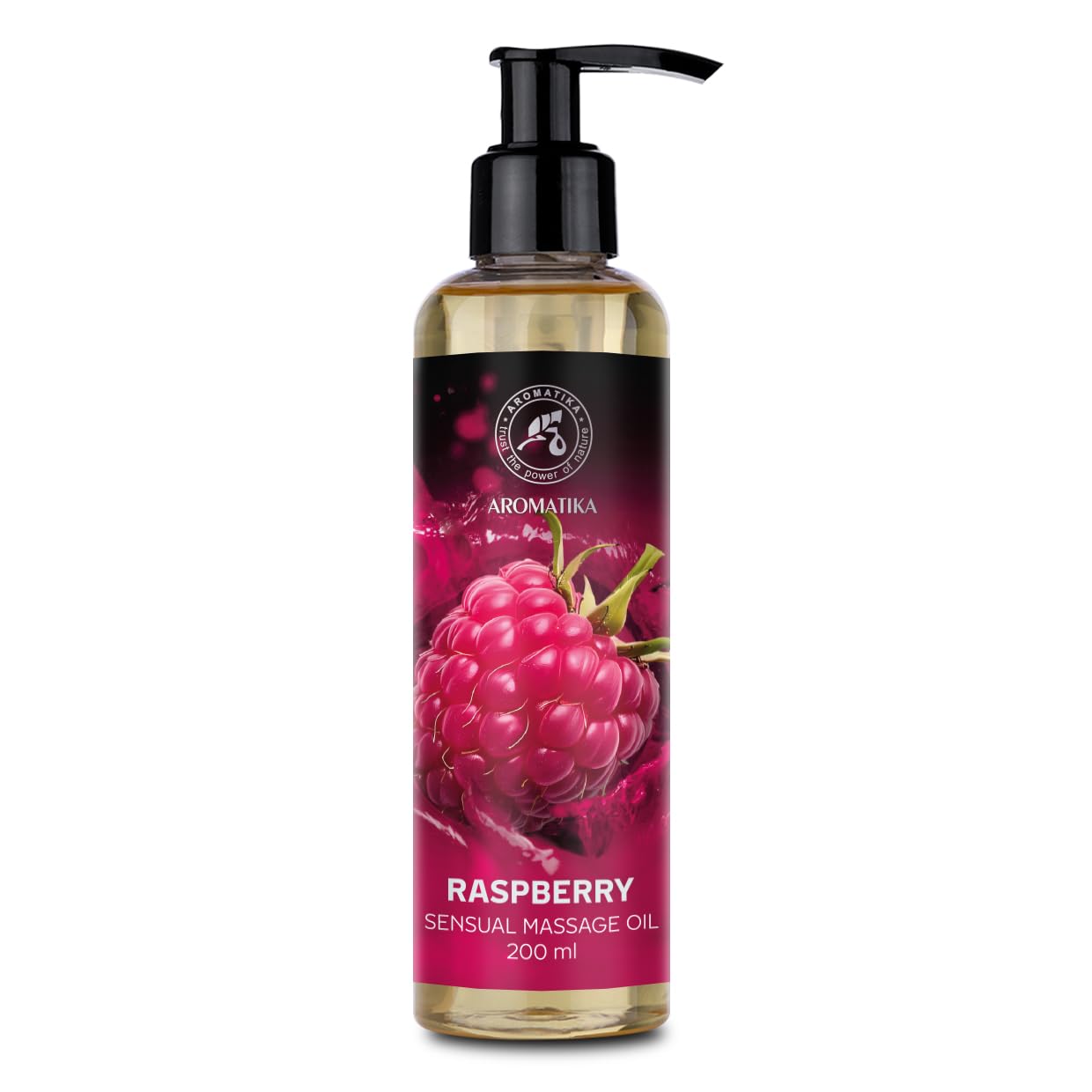 Huile de Massage Sensuelle la Framboise 200 ml Comestible Naturelle Huile de Massage...