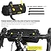Rhinowalk Bike Handlebar Bag Bicycle Front Bag Shoulder Bag Storage Bag with Shoulder Strap for Road Mountain Bike Cycling Travel (Black)