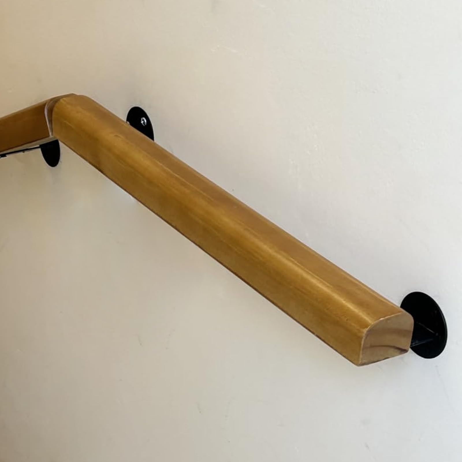 Wood Handrails for Indoor Stairs, Wall Mount Non-Slip Stair Railing,for Bars Lofts Kindergarten Guardrail Corridor (18 FT)