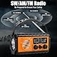Kurbelradio, Solar Notfallradio mit 20000 mAh Powerbank, AM/FM/SW/WB Wetterradio, 4 Stromquellen, Taschenlampe & USB-C-Ladegerät & SOS-Alarm, IPX6 wasserdicht für Outdoor, Camping, Baustellen, Orange