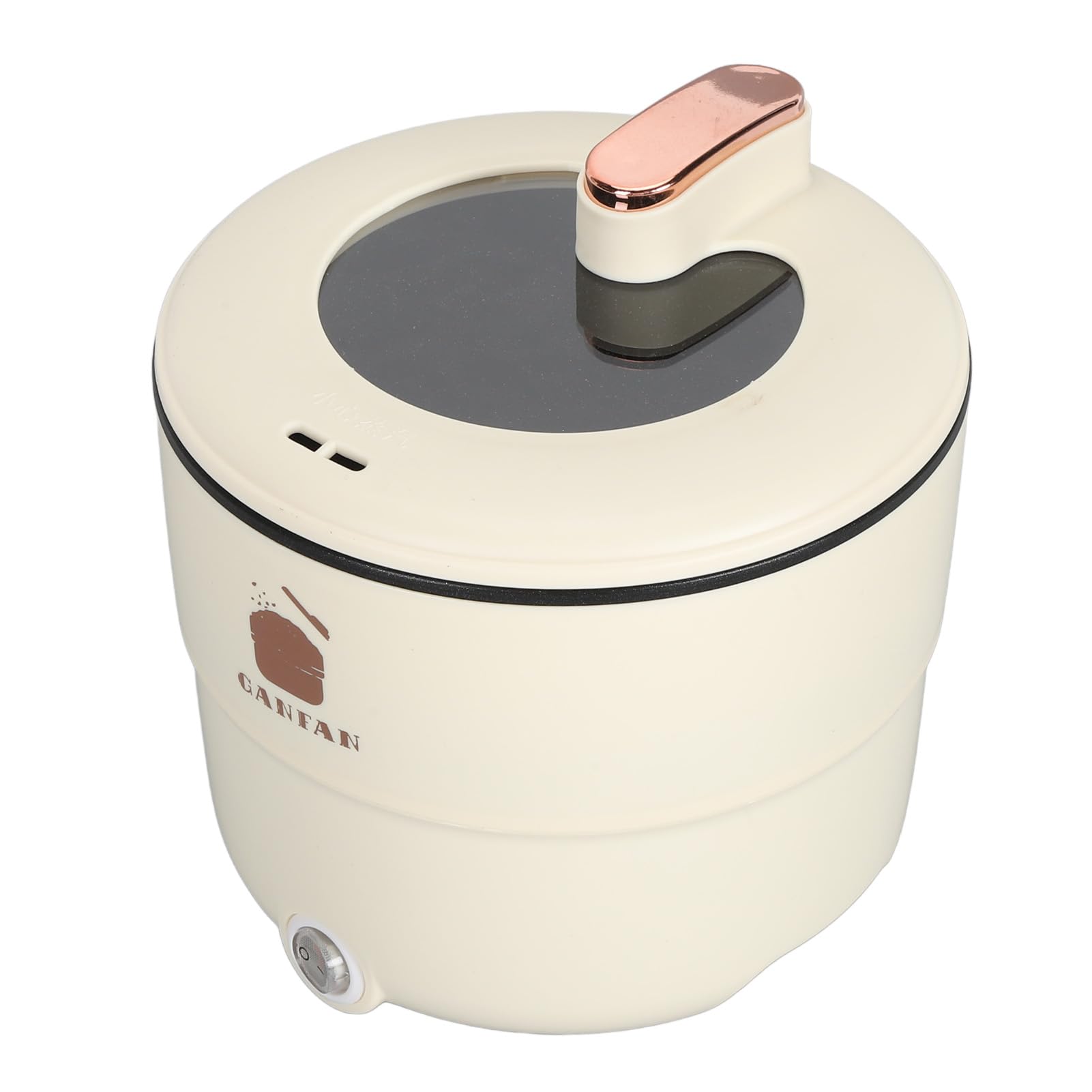 Cuociriso Elettrico a Vapore 1,8 L 10 Tazze Funzione di Mantenimento in Caldo, Ciotola Antiaderente Rimovibile, Facile da Pulire, Cestello per Cottura a Vapore, Misurino Incluso,
