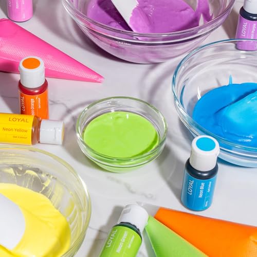 Image of Loyal Gel Food Coloring | Vibrant Color for Buttercream, Fondant, Royal Icing, Gum Paste, Marzipan and Cake Batter | Gel-Based Concentrated Food Dye - 20ml Neon Yellow