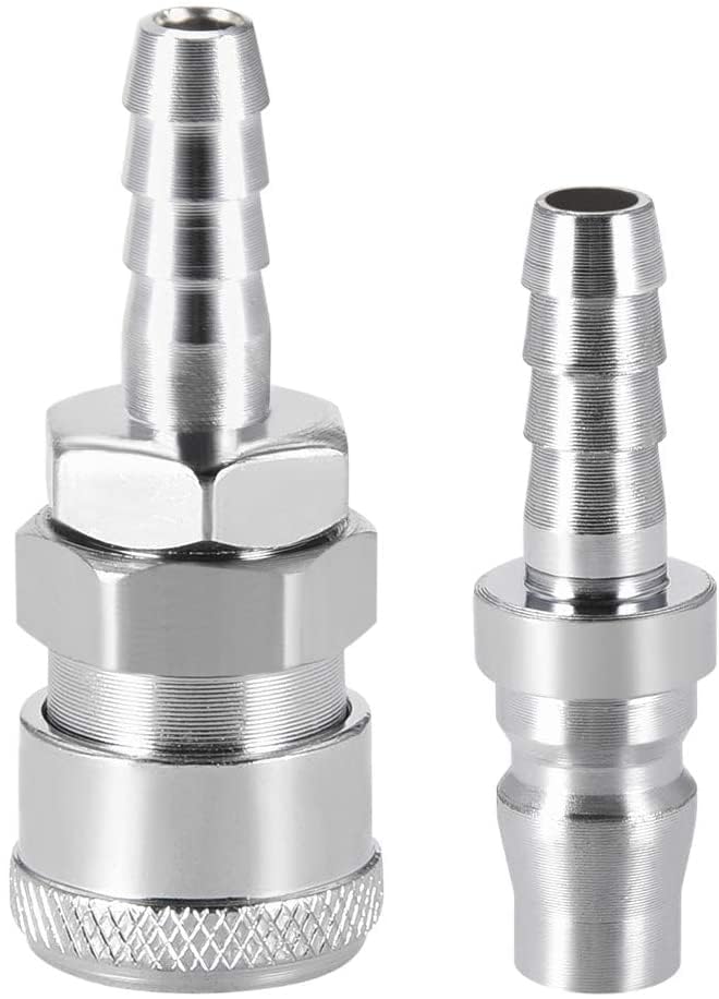 Sourcingmap 5 Raccordi Rapidi A Innesto Diritti Per Tubo 8 Mm – Plastica Grigia, A Sgancio Rapido, Tenuta 360°