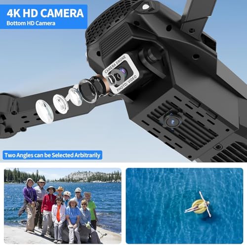 Image of BrUsHlEsS-fOlDaBlE-DrOnE-WiTh-hQ-WiFi-cAmErA-ReMoTe-cOnTrOl-fOr-kIdS-QuAdCoPtEr-wItH-GeStUrE-SeLfIe-fLiPs-bOuNcE-MoDe-aPp-oNe-kEy tAkE-OfF (E-88)
