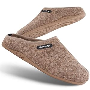 Hausschuhe Damen Herren – Rutschfeste Hausschuhe für drinnen & draußen – Unisex Warme Pantoffeln aus Wolle