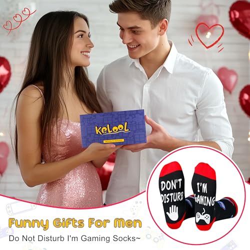 Do Not Disturb I'm Gaming Socks,Men Gifts for Men Teen Boys Dad Him Son Fathers,Valentines Christmas Stocking Stuffers - Image 7