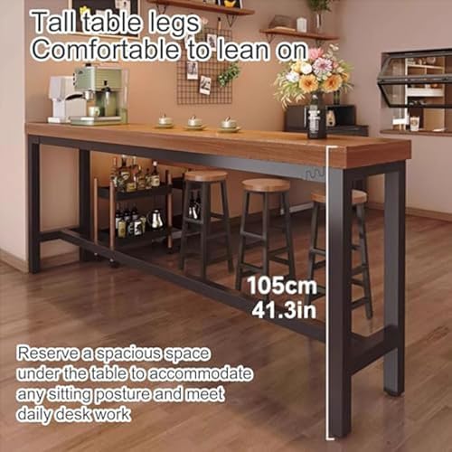 Mesa alta estrecha para desayunos en cocinas pequeñas y balcones 7