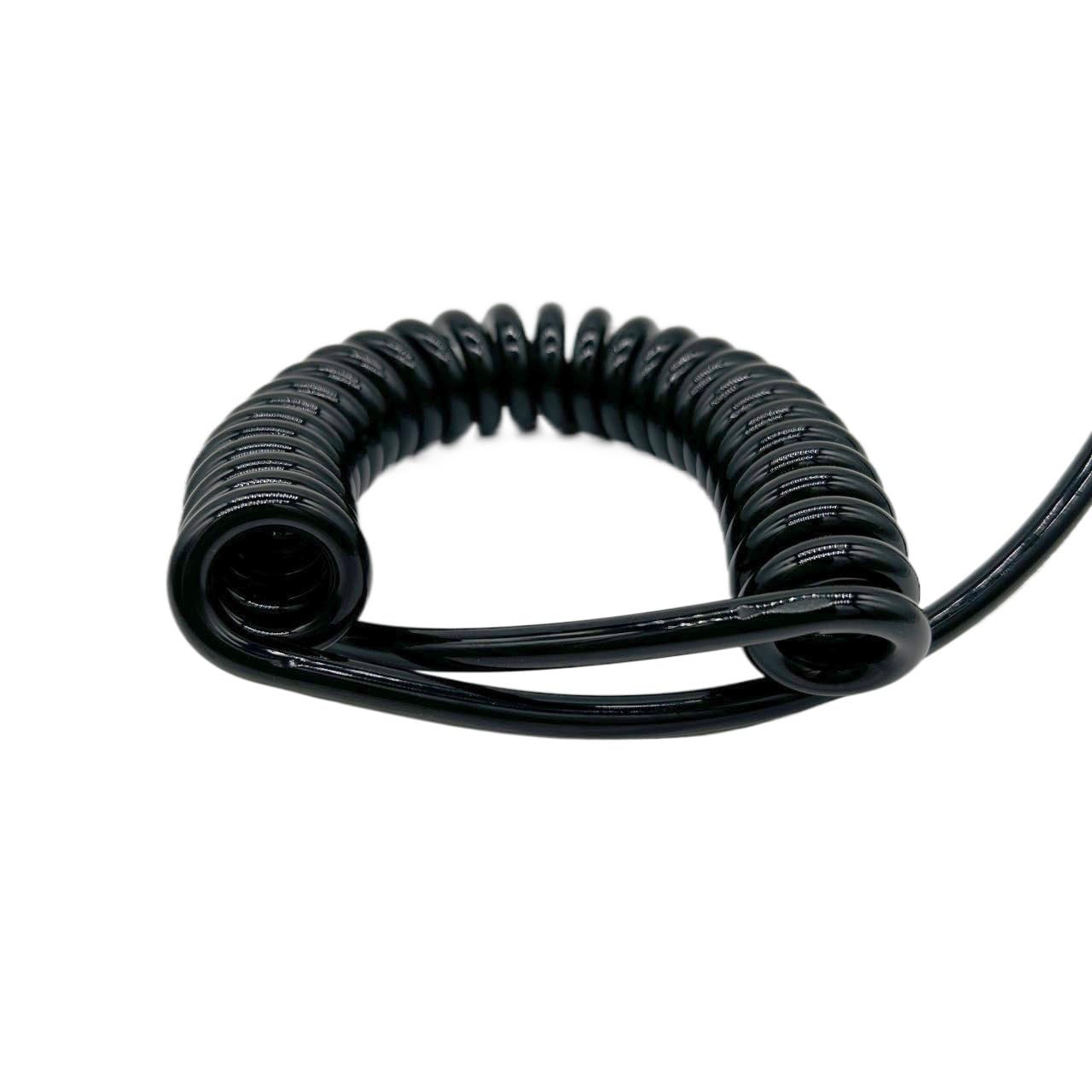 3-żyłowy, kręcony, giętki kabel sieciowy, spiralny, 20AWG, 0,5 mm², czarny