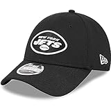 New Era Men's Black New York Jets Main B-Dub 9FORTY Adjustable Hat