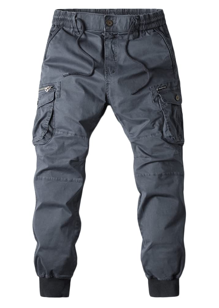 Tomwell Jogging Hommes Pantalon Cargo Homme Survêtement Slim Fit Pantalon de Sport Jogger Camouflage Mode Pantalon de Travail Loisirs Casual Workout avec Poches Zippée