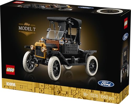 Image of LEGO Icons Ford Model T - Vintage Car Decor - Model Car Kit for Adults - 11376