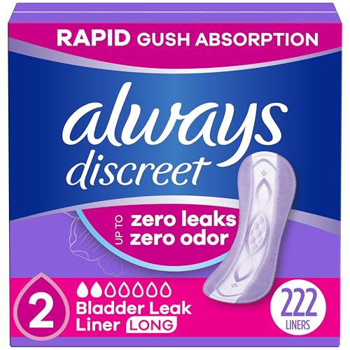 Image of Always Discreet 2-Drop Liners, 2, Very Light, Long Length, 222 CT