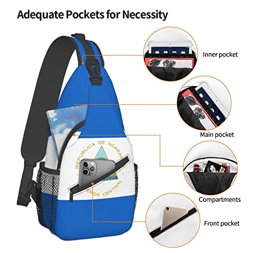 Mochila bandolera unisex negra estilo diario miniatura 5