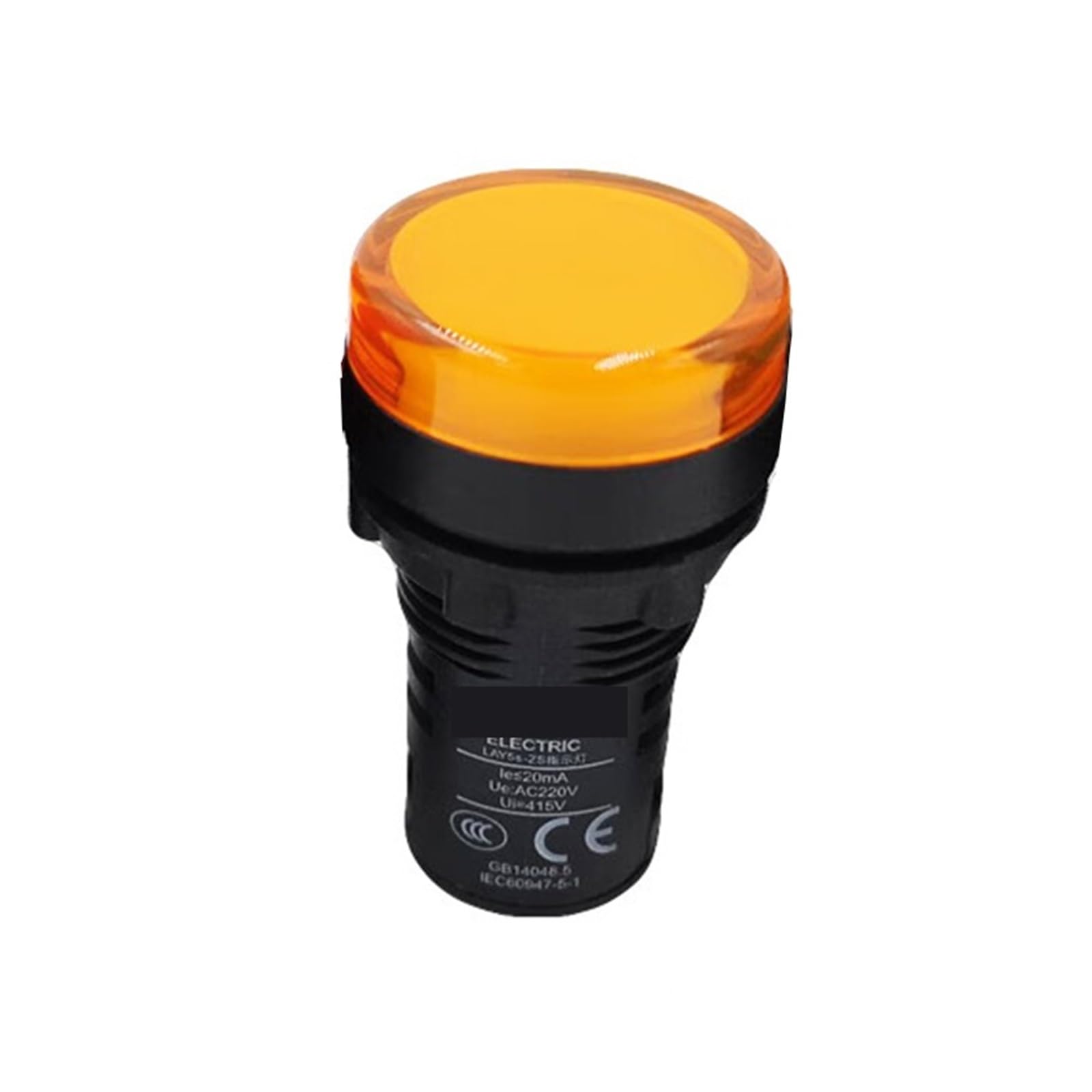 Piloto LAY5s CA 220V luz indicadora amarilla para evitar averías en cuadros 2