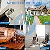 WAVLINK AC1200 Amplificateur WiFi/Repeteur WiFi Puissant Exterieur en Charge Poe/Dual-Band 2.4+5G/4 Antenne WiFi Longue Portée(2 Gigabit PoE WAN/LAN-Port)