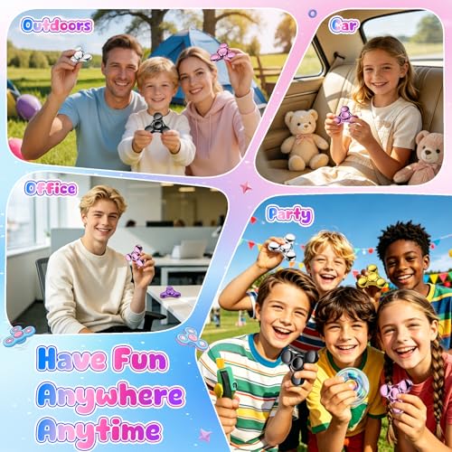 Image of ATESSON Fidget Spinner Toy Durable Stainless Steel Bearing High Speed Spins Precision Metal Hand Spinner EDC ADHD Focus Anxiety Stress Relief Boredom Killing Time Toys for Adults Kids (Pink)