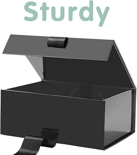 Miniatura 9 de HAPPY POTATO Caja de regalo con cinta de 9 x 6.5 x 3.8 pulgadas, caja de regalo blanca con tapa, caja de propuesta de dama de honor, caja de regalo