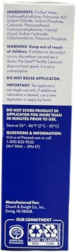 Miniatura 3 de Pre-Seed Lubricante tubo de 1.41 oz con 9 aplicadores (paquete de 3)