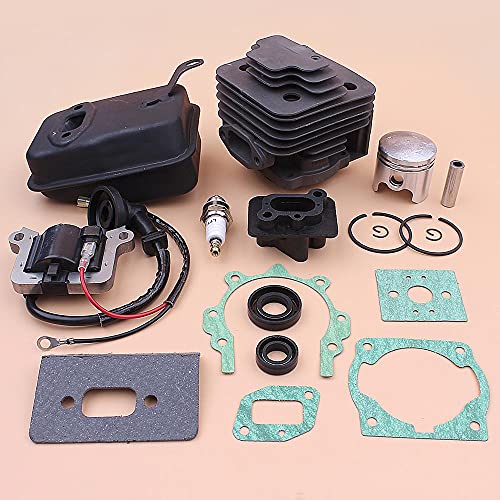 Luxuypon Kit de bobina de ignição silenciador de exaustão de pistão cilindro de 40 mm adequado para