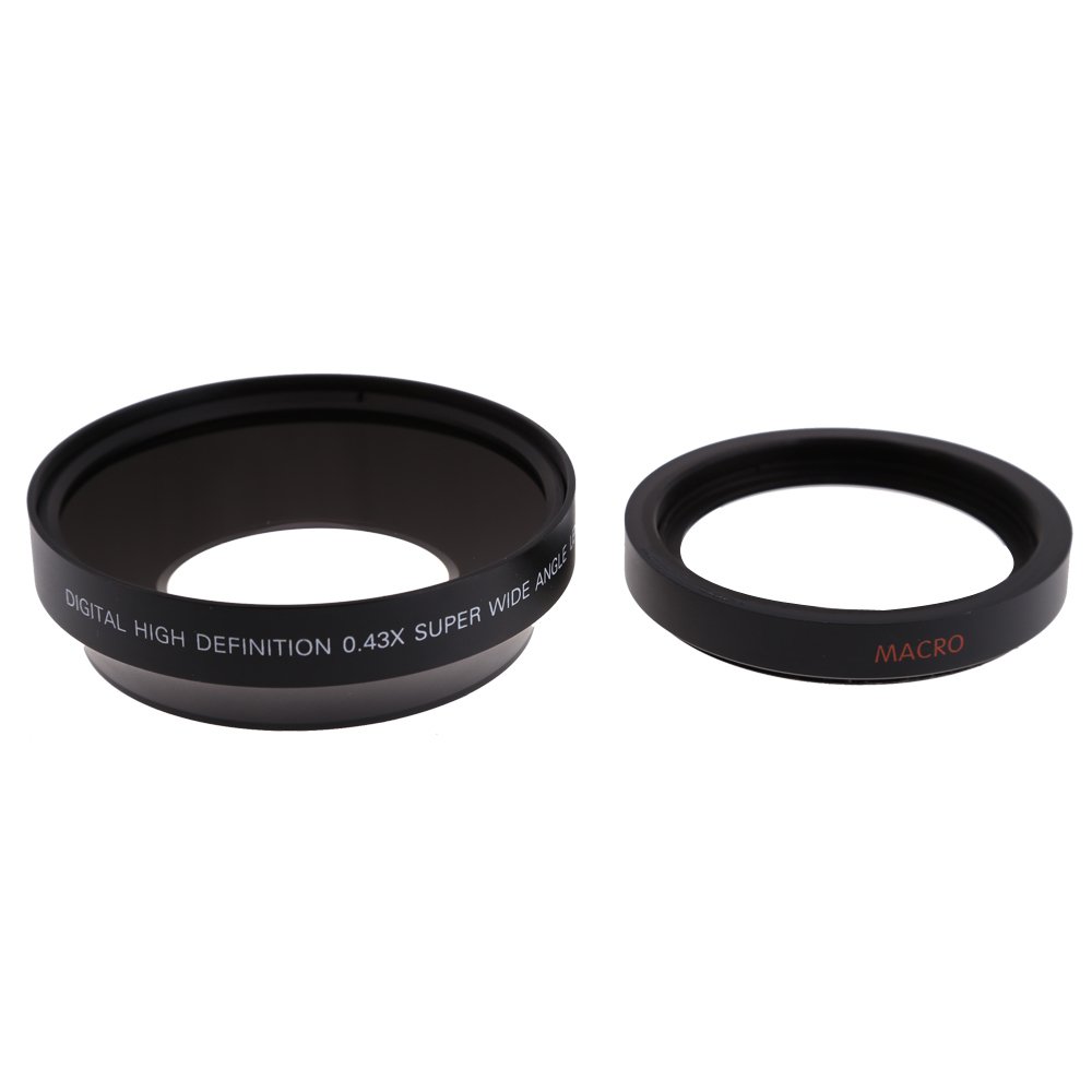 Lente Gran Angular 0.43x Y Macro Desmontable 67mm Con Óptica Japonesa – Compatible Con Canon, Nikon, Pentax Y Lentes Con Rosca 67mm