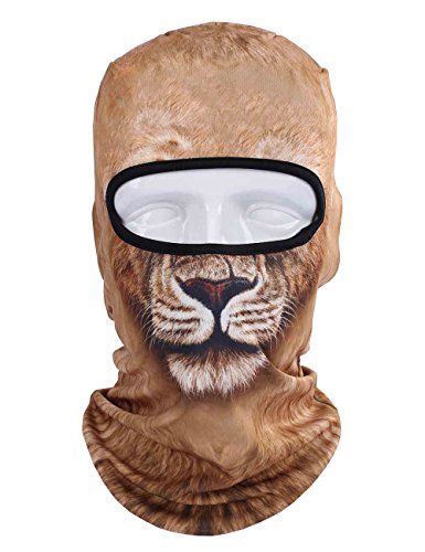 3D Animal Cycling Bike Outdoor Sports Ultra Thin Balaclava, Face Mask, Neck Warmer