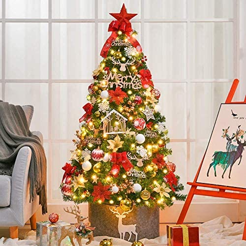 Amazon | クリスマスツリー 150cm LED おしゃれ イルミ 高山の自然