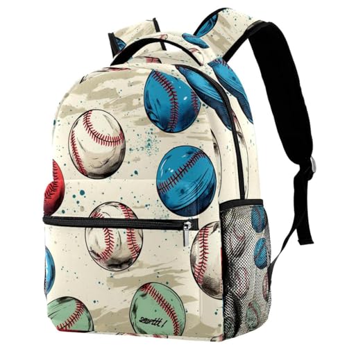Sac à dos d'école multicolore avec porte-bouteille pratique pour garçons et filles
