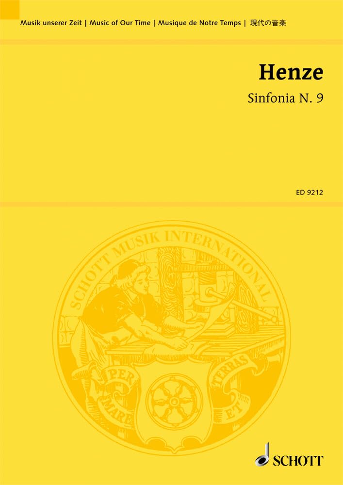 Symphonie 09: für gemischten Chor und Orchester. gemischter Chor (SATB) und Orchester. Studienpartitur.