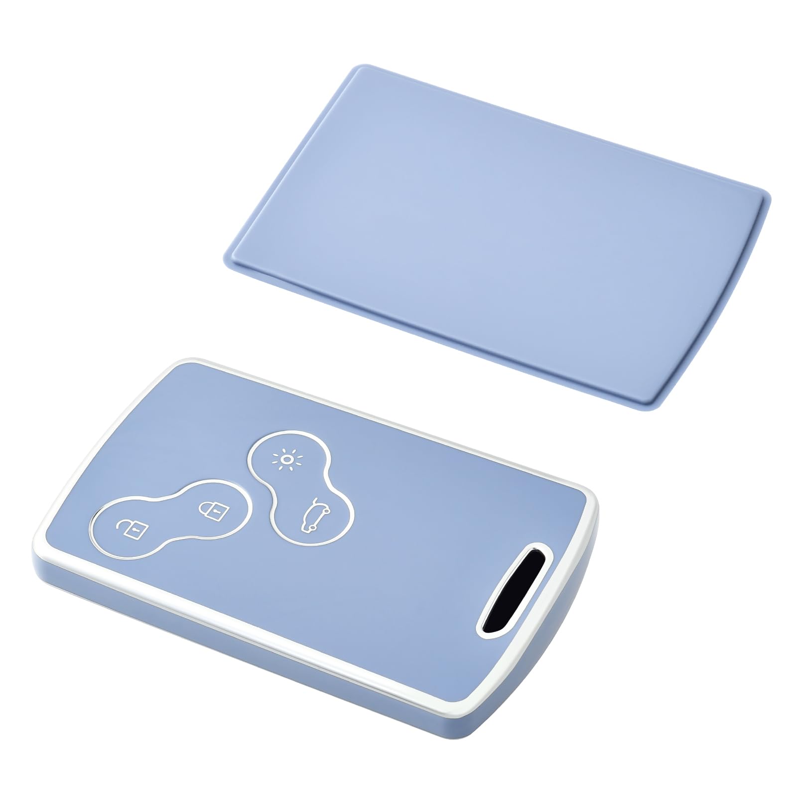 Cover Chiavi Auto Renault - Custodia Protettiva In Silicone TPU Con Bordi Oro/Argento Per Clio, Megane, Captur - Foto 6