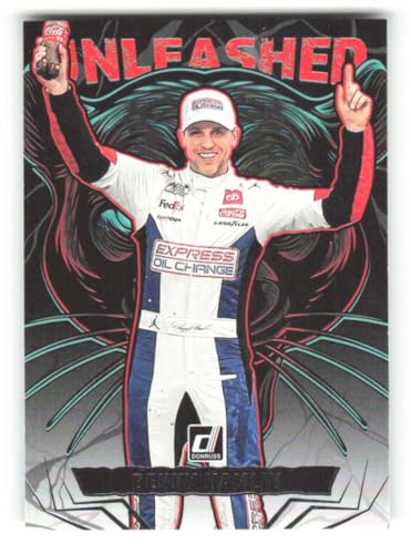 2025 Donruss Unleashed #5 Denny Hamlin Express Oil Change/Joe Gibbs Racing/Toyota NASCAR Racing Trading Card